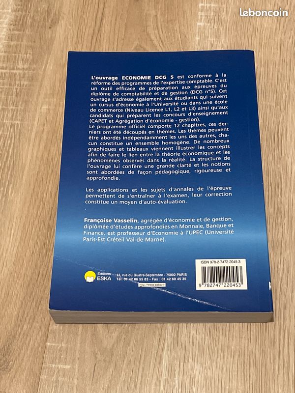 Livre Économie - Françoise Vasselin 5e édition (image 2)