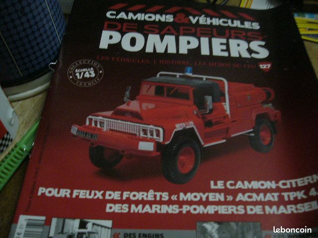 Camion pompiers 1/43 hachette N127 ACMAT TPK 420 (image 2)