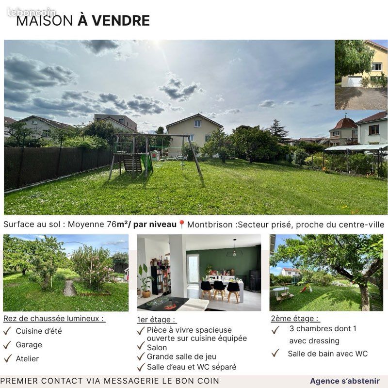 Maison 6 pièces 120 m² · à Montbrison · 120 m² · 260 000 €