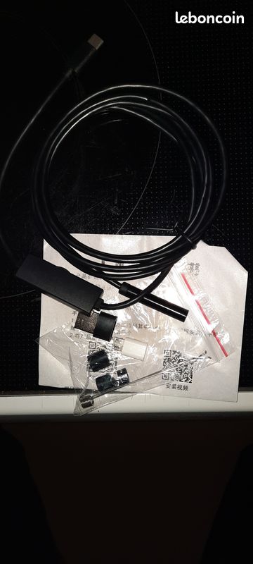 Caméra endoscopique 2 METRES USB Type-C, câble rigide 7.0mm, mini caméra d'inspection de tuyau etanche lumiere LED reglable, PC, téléphones,Tablettes (image 10)