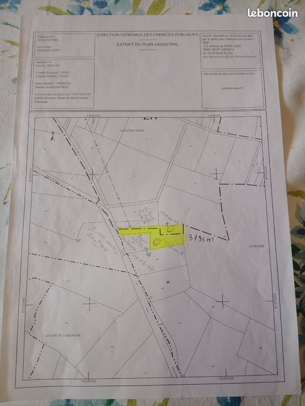 Terrain jardin · à Granzay-Gript · 30 000 €