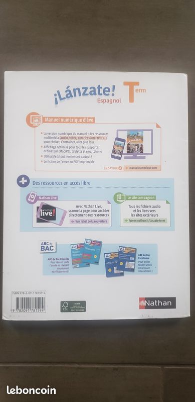 Livre scolaire - Manuel Espagnol Terminale (image 2)