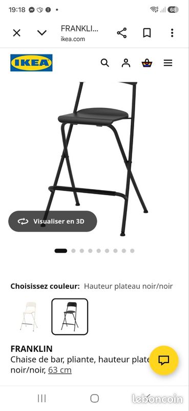 Lot 6 chaises Franklin IKEA (image 3)