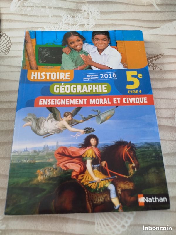 Histoire géographie enseignement moral et civique 5e ?( Cycle4) (image 1)