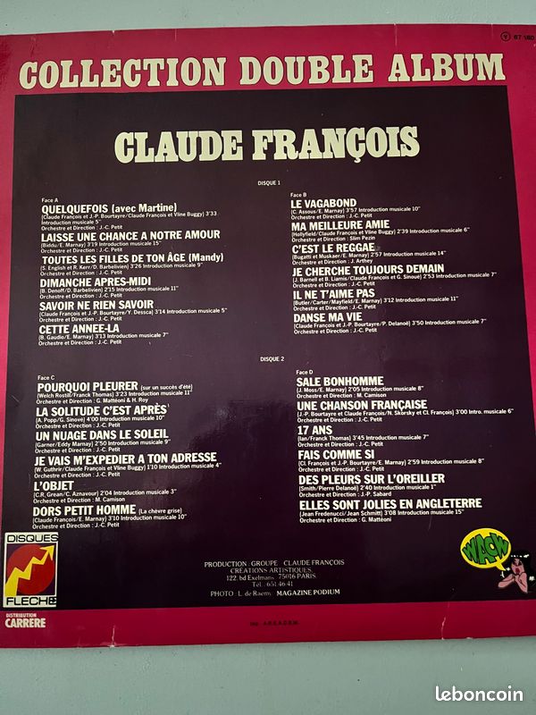Vinyles CLAUDE FRANCOIS (image 5)