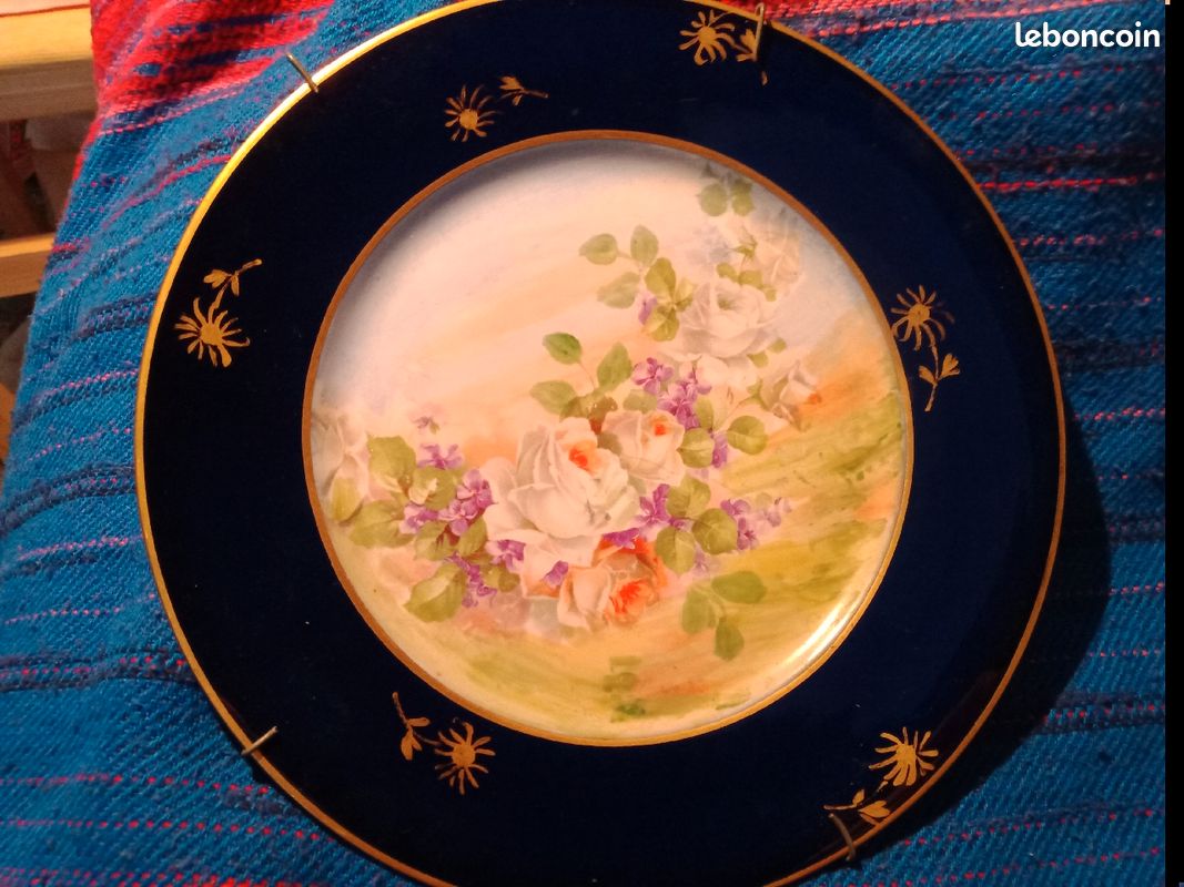Superbes assiettes fleurie Limoges (image 2)