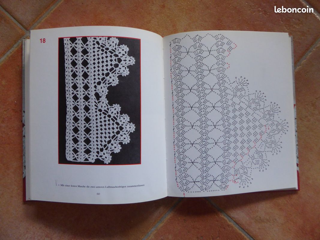Livre Alte Häkelspitzen - Dentelle au crochet - 1982 - bel ensemble de modèles (image 15)