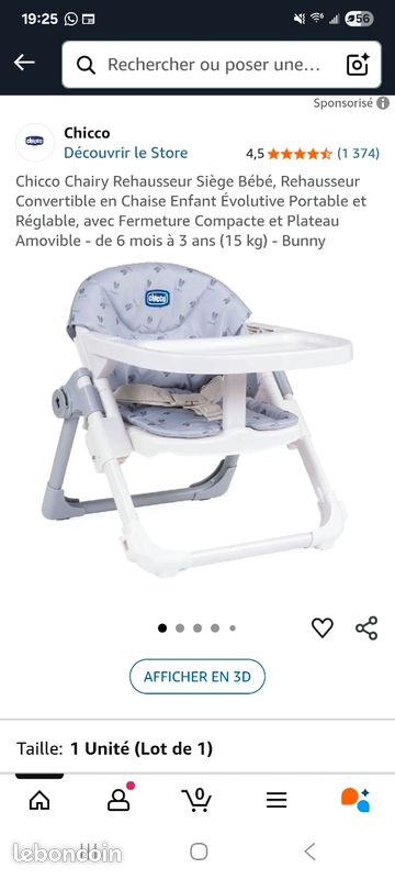 Chaise pour bébé Équipement bébé