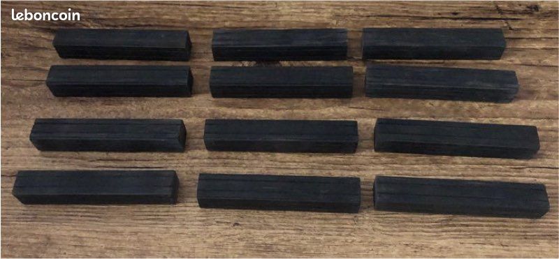 12 porte-couteaux en ardoise noire (image 1)