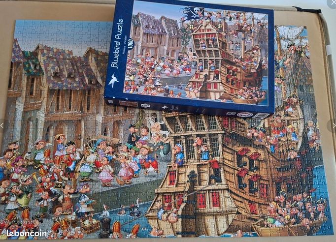 Puzzle 1000 piece Drole de Bateau BlueBird (image 1)