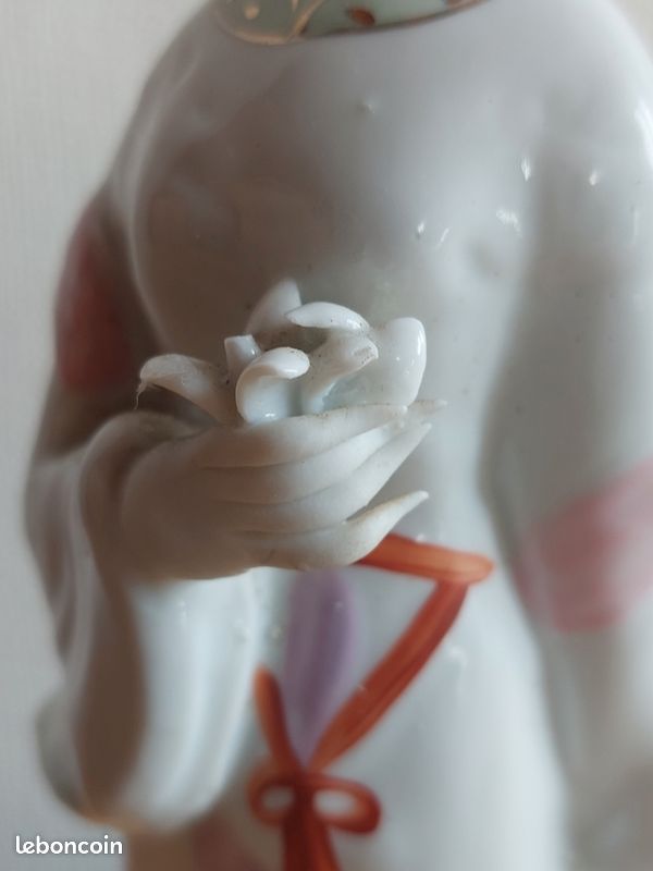 Statuette porcelaine chinoise geisha (image 3)