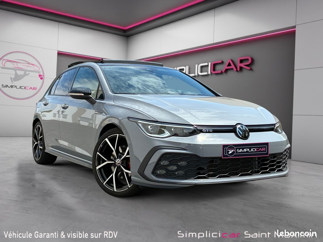 VOLKSWAGEN GOLF VIII 2.0 TDI 200 GTD DSG 200Ch Garantie 12 mois (image 1)