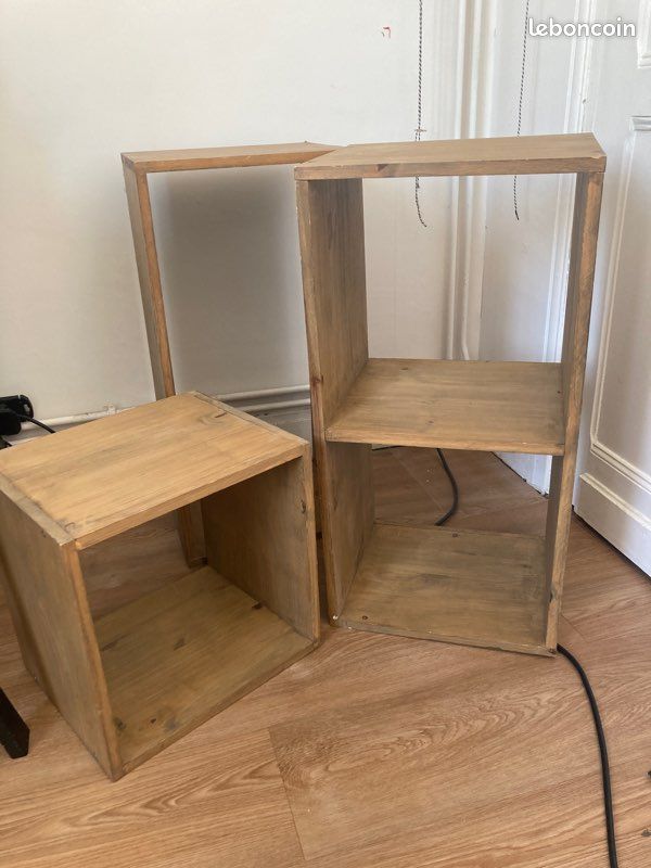 Lot de cubes de rangement bois (image 4)