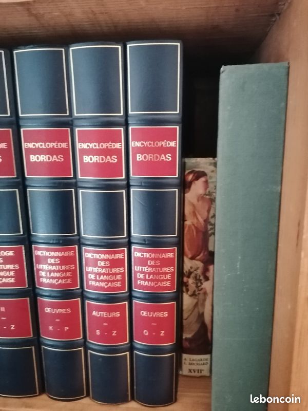 Armoire petite bibliothèque contenant volume universali année 74 a 84 dim H1. 90 l 0. 57 p0. 30 (image 6)