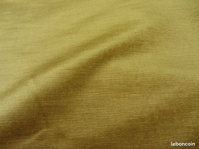 Velours uni jaune (image 1)