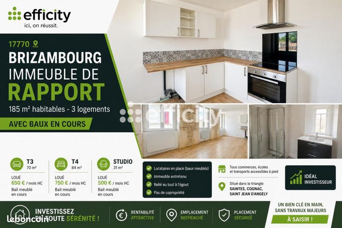Immeuble 8 pièces 185 m²