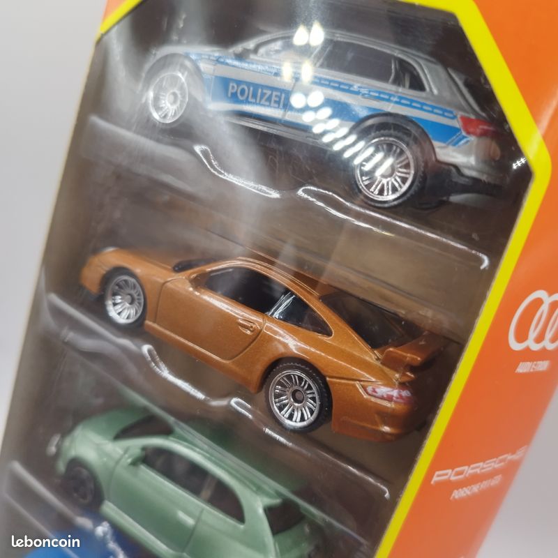 Matchbox 1/64 Pack 5 Voitures - Autobahn Express V - Porsche 911 GT3 - Fiat 500 - Neuf (image 15)