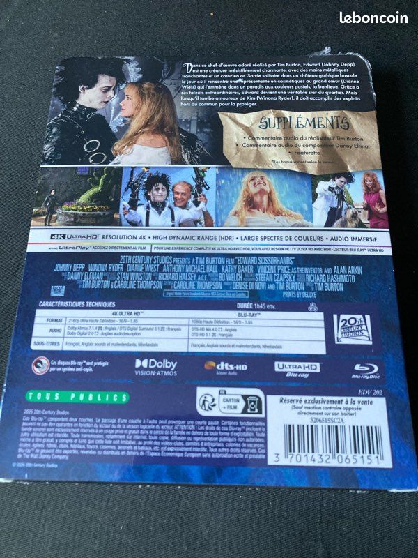 Edward Aux Mains d’Argent Steelbook 4k neuf sous scellés (image 2)