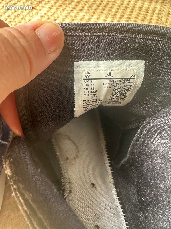 Basket Sky Jordan scratch taille 35 (image 7)