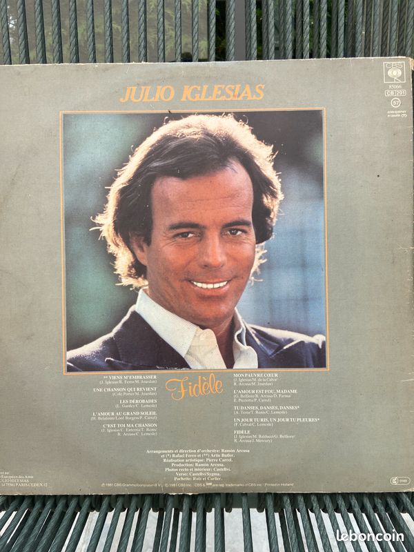 Disque vinyle 33 tour Julio Iglesias double album (image 2)