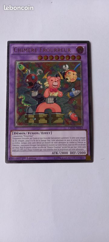 Vente carte yu-gi-oh : CHIMERE FROURREUR (image 1)