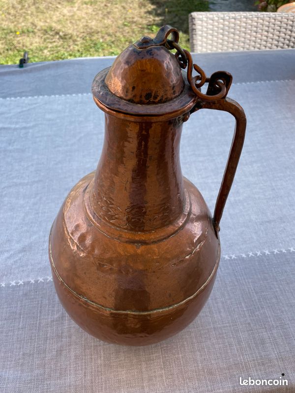 Bouteille d'eau en cuivre pur, 1 litre