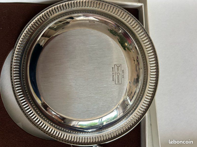 Coffret Naissance Jean Couzon Orfèvre - Assiette Et Cuillère Inox - Très Bel état