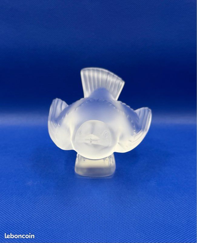 Lalique France - Moineau Coléreux Presse-papier Cristal Dépoli Oiseau (image 3)