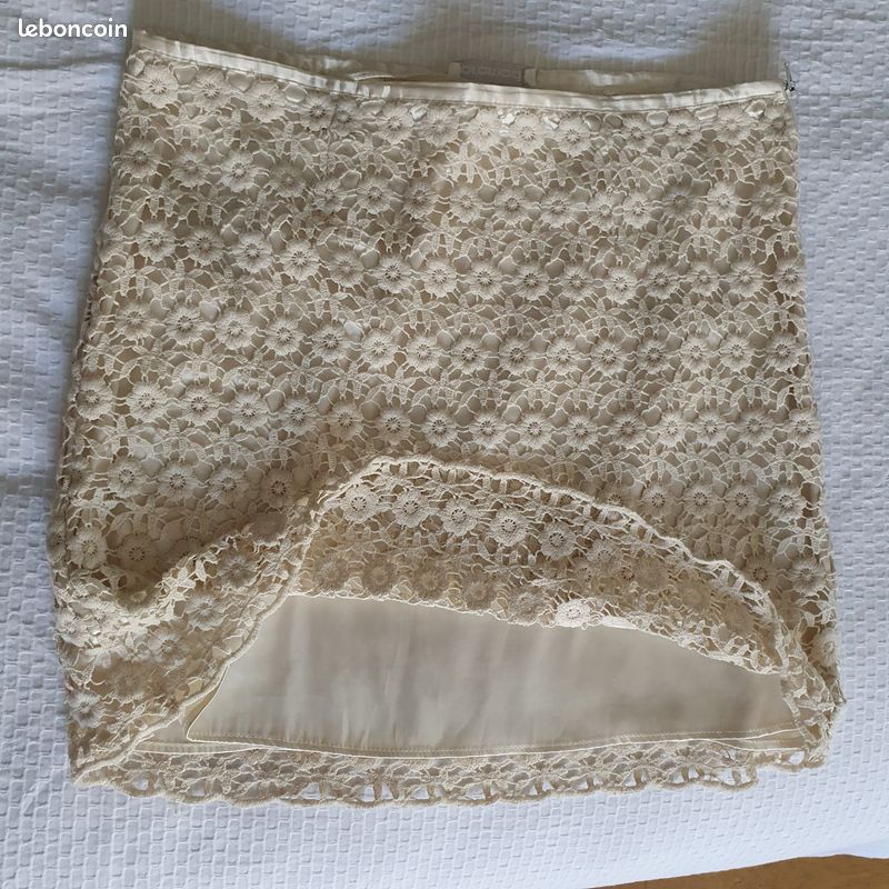Jupe courte blanc écru (image 5)