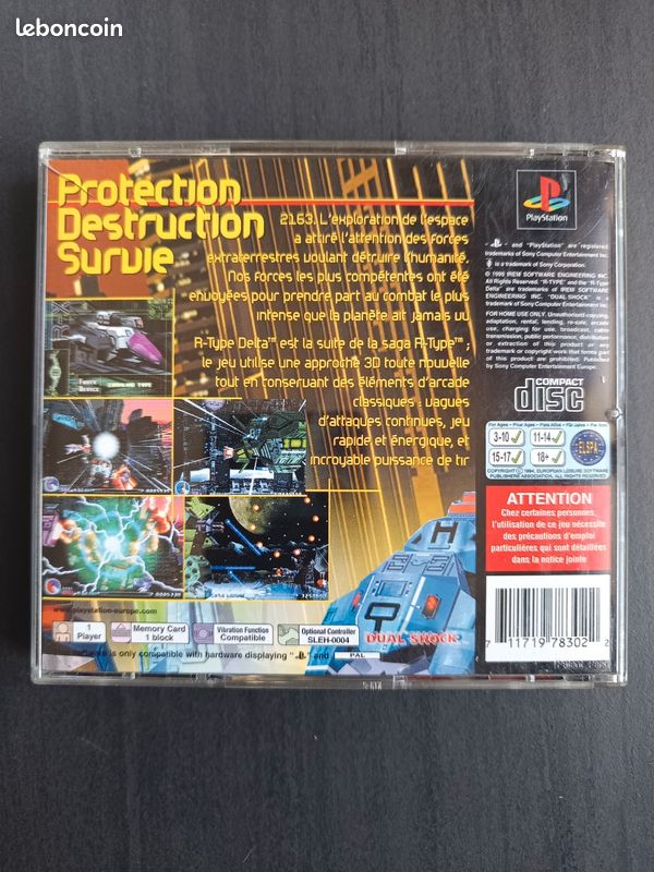 R-Type Delta Sur PS1 – PAL FR – Très Bon état – Shmup 1999