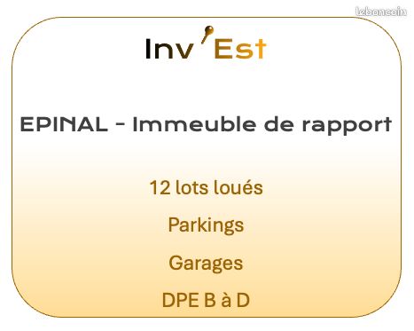 Immeuble 21 pièces 400 m² · à Épinal · 400 m² · 784 400 €