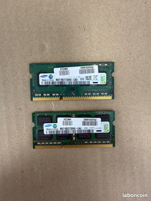 Lot 6Go RAM (4Go + 2Go) DDR3 Samsung - PC portable 1600 MHz (image 1)