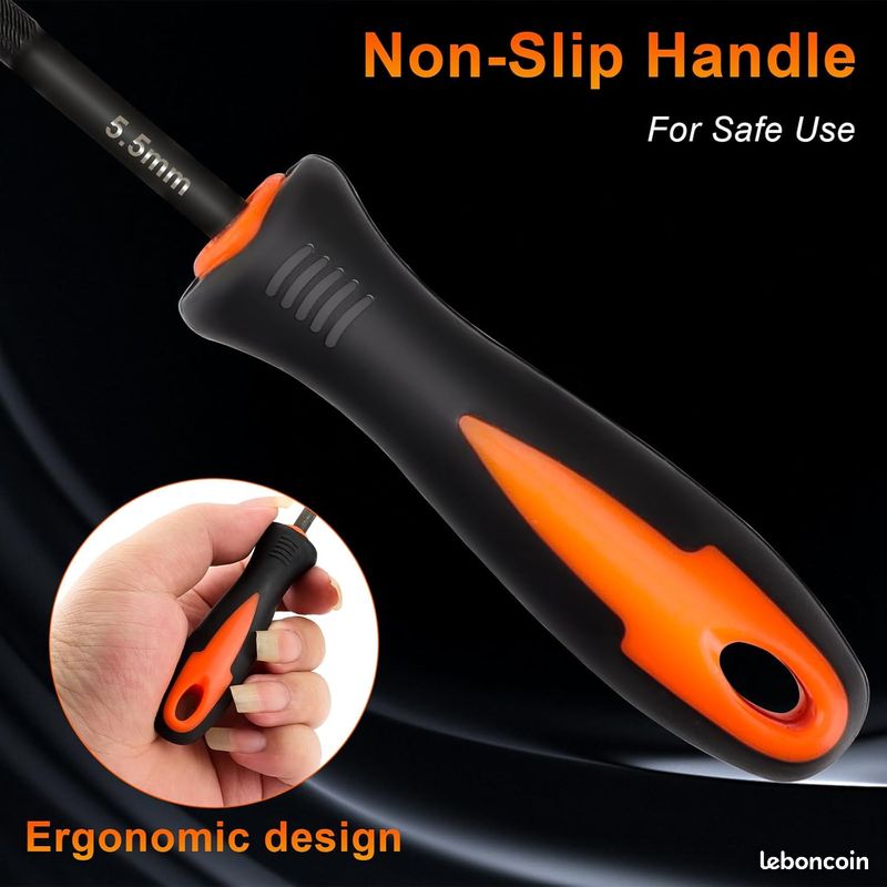 Kit 11 Pièces Lime Pour Chaîne Tronçonneuse – 4.0/4.8/5.5 Mm – Aiguiseur Universel Complet Avec Guide, Jauge, Brosse & Sac