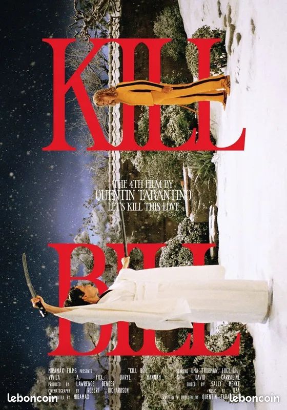 Affiche Cinéma Kill Bill 50x70 Cm - Poster Haute Qualité, Neuf Sous Tube