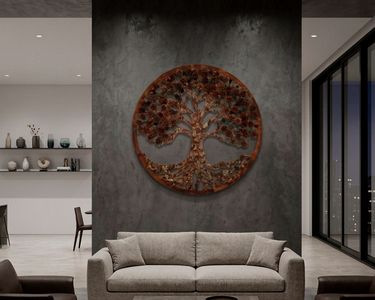 Tapisserie Murale XXL Arbre De Vie - Poster Géant En Tissu - Déco Papier Peint
