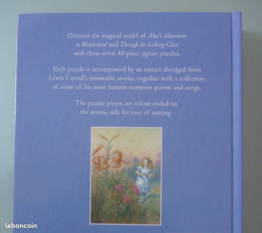 Livre-Puzzle Alice au pays des merveilles - Alice in wonderland Jigsaw book - 7 puzzles de 48 pieces - C. NEUF (image 5)