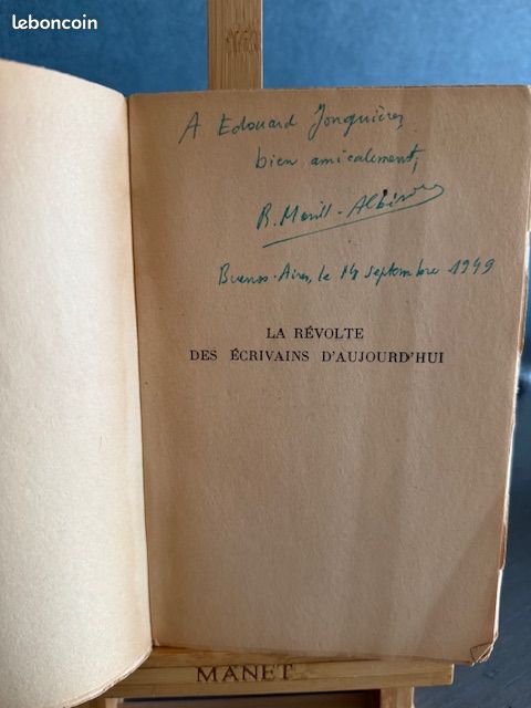 La révolte des écrivains d'aujourd'hui de René Marill Albérès - Dédicacé par l'auteur (image 4)