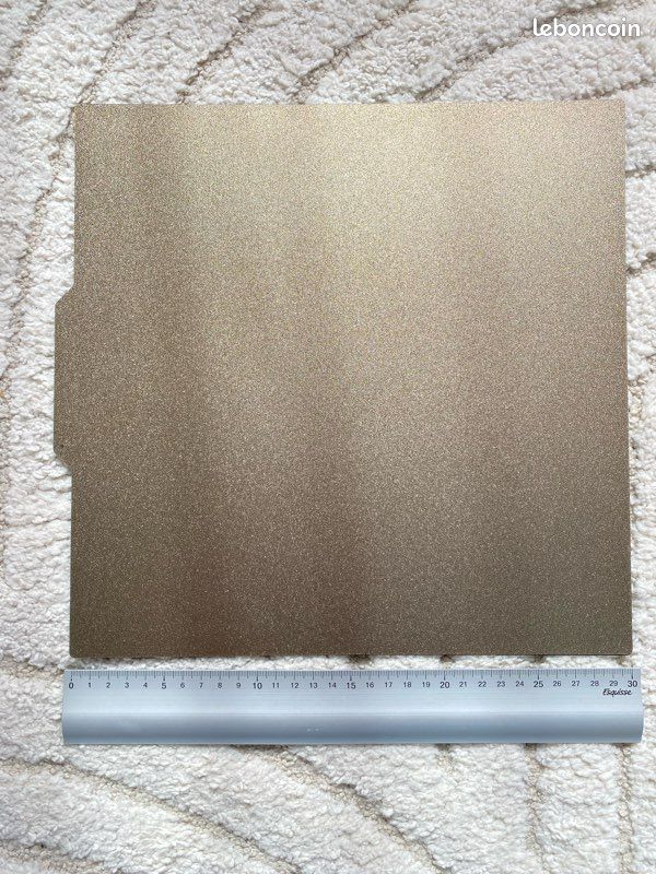 Plateau De Construction Imprimante 3D 500x500mm Double Face PEI - Magnétique, Texturé, Compatible PLA, ABS, PETG, TPU…