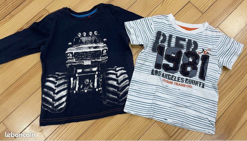 Lot t-shirt Esprit + t-shirt Guess 2/3 ans (image 1)
