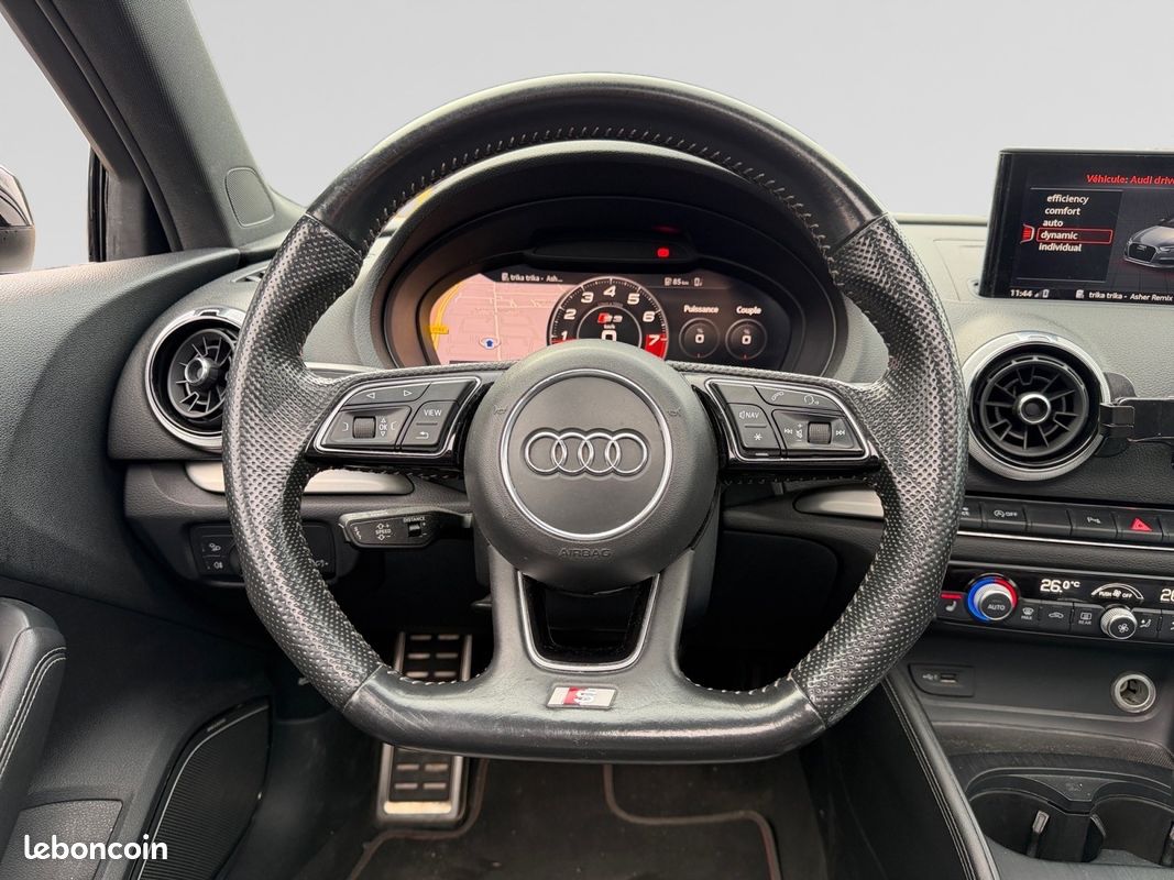AUDI S3 SPORTBACK TFSI 310CH S tronic 7 Quattro I TOIT OUVRANT + SIÈGES CHAUFFANT + CAMÉRA (image 12)