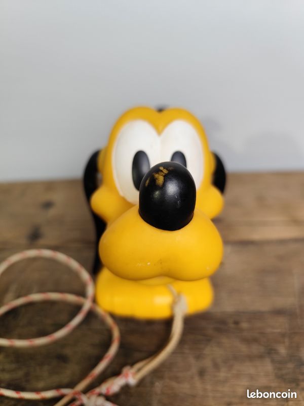 Jouet ancien aimanté chien Flack (imitation Pluto ?) Vintage - Collection