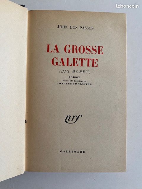 John Dos Passos "La grosse galette", Prassinos (image 4)
