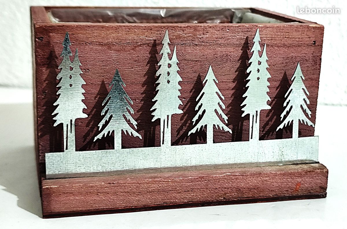 Vide–poche, porte–crayons ou jardinière en bois (image 6)