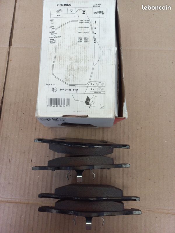 Plaquettes de frein avant FERODO FDB 969 Audi, Seat, Skoda, Volkswagen (image 3)