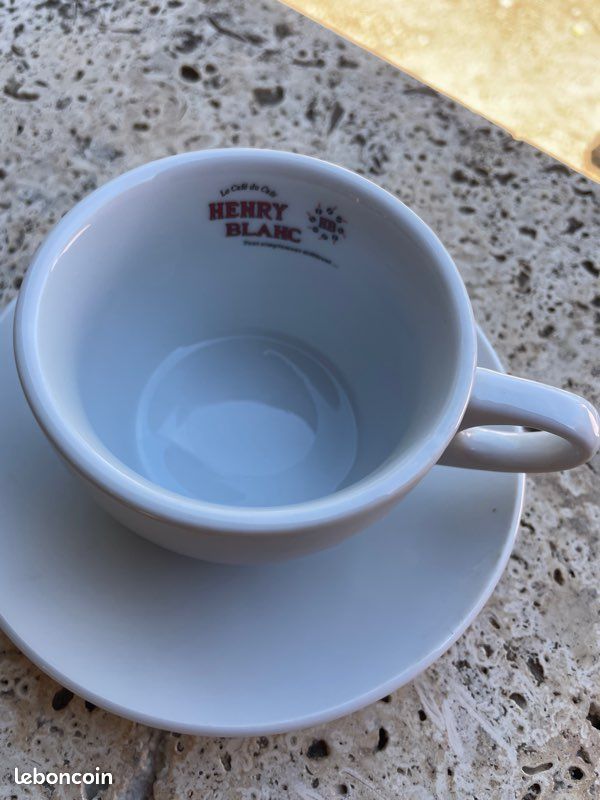 Tasse Henry blanc avec soucoupe 8 tasse avec soucoupe (image 2)