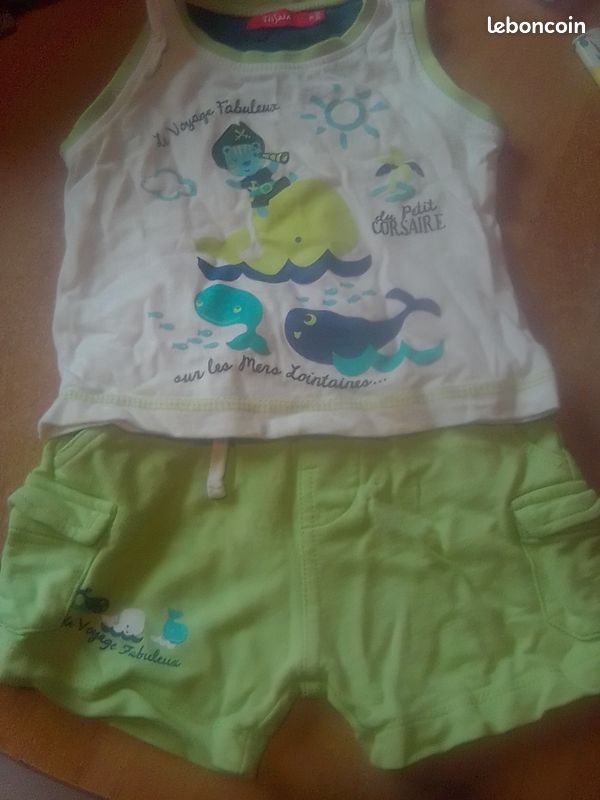 Ensemble short bébé (image 1)