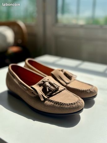 Mocassins Nine West En Daim Beige Naturel - Taille 7 US - Neufs Avec étiquettes