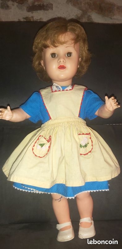 Poupée Ancienne Raynal – 35 Cm, Très Jolie – état D'occasion