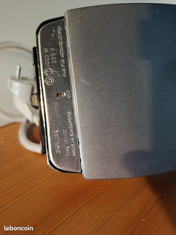 Fer à Repasser Vintage Philips HD 1120 – Années 60/70 – Avec Boîte D'origine