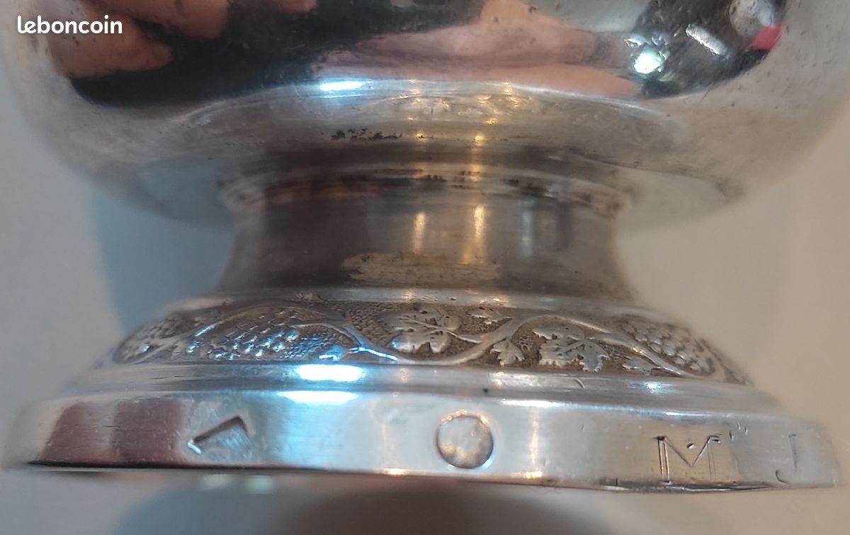Ancienne timbale XVIIIè argent massif poinçon révolution Française (image 2)